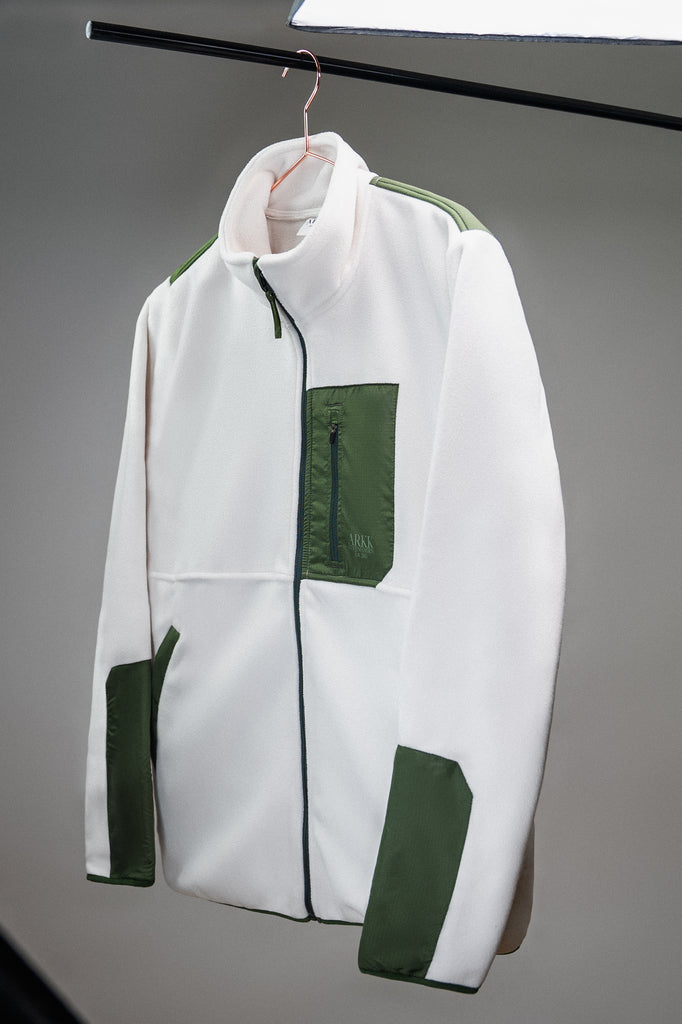 ARKK Apparel ARKK Essential Fleece Jacket | Marshmallow Dark Army Fleece Jacket